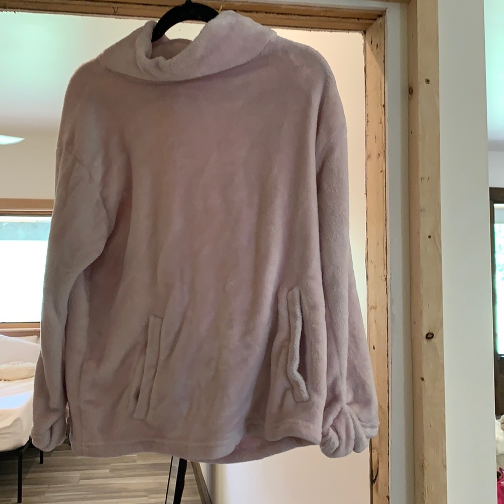Pink fluffy sweater